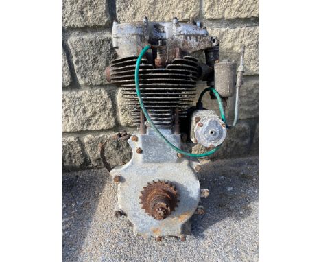 A Velocette 350cc MAC engine, no. MAC 18003, circa 1953.