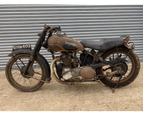 1950 Ariel KG 498cc Rigid Restoration ProjectReg. no. GMW 602Frame no. GD 490Engine no. OP 1095XProduced between 1948 and 195