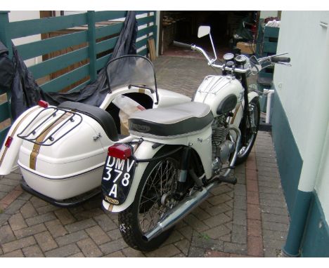 1963 Triumph 350 Tiger 90 CombinationReg. no. DMV 378AFrame no. H31489Engine no. H31489Described as an ‘entirely new 350cc sp