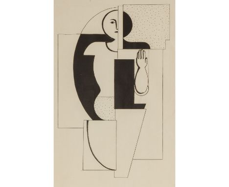 BAUMEISTER, WILLI, 1889-1955, (NACH) "Apoll II" Lithografie, unsig., Blatt, HxB: 52/32 cm. Leichte Altersspuren. Rahmen, HxB: