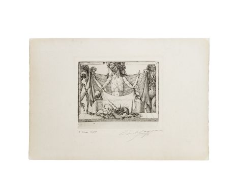 FUCHS, ERNST (1930-2015), “In Erwartung der Auferstehung”, Radierung, mit Bleistift handschriftlich signiert und nummeriert „