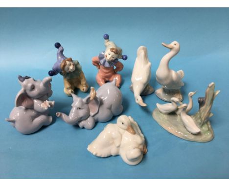 Eight Nao figures