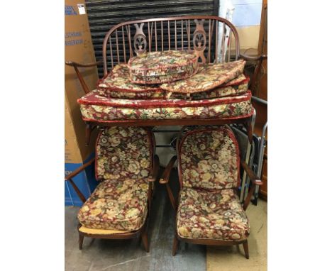 Ercol three piece suite (frame only)