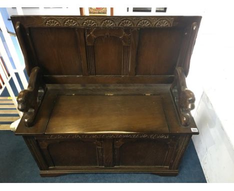 Oak monks bench