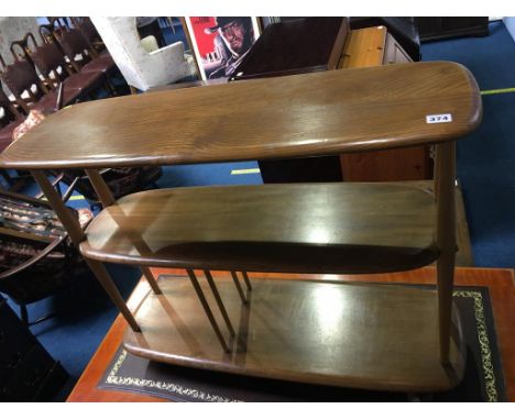 An Ercol Golden Dawn three tier trolley, 91cm wide