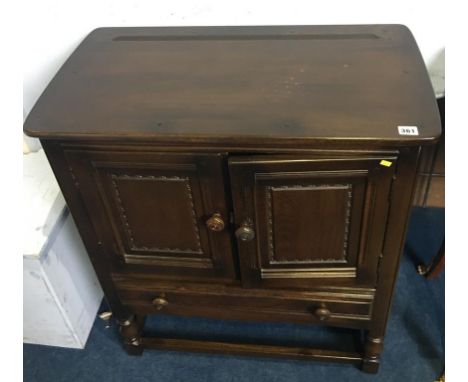 Oak Ercol two door cabinet, 79cm wide