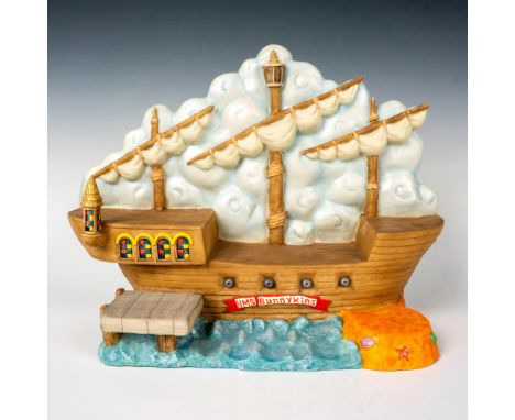 Shipmates series; painted ceramic Bunnykins display base. Marked HMS Bunnykins. Royal Doulton label to underside. This item h