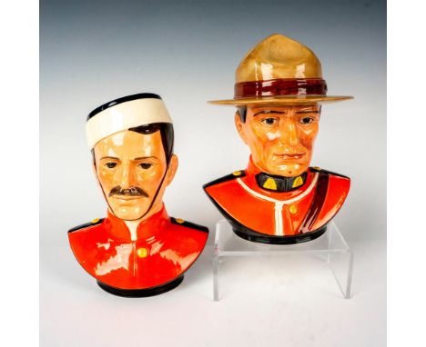 Royal Doulton RCMP commemorative busts made for the celebration of their hundredth anniversary of service to Canada in 1973. 