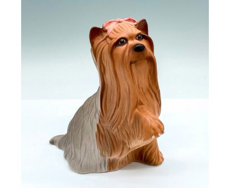 DA119; Good Companions series; naturalistic dog figure of a light brown and cream matte Yorkshire Terrier. Royal Doulton back