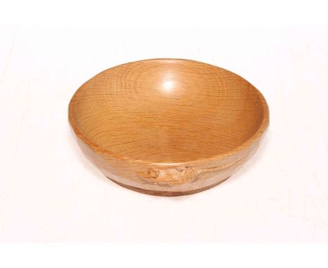 Robert Thompson of Kilburn 'Mouseman' oak nut bowl, 14.5cm diameter.