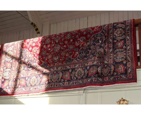 Iranian hand knotted carpet 3.90 by 2.95.