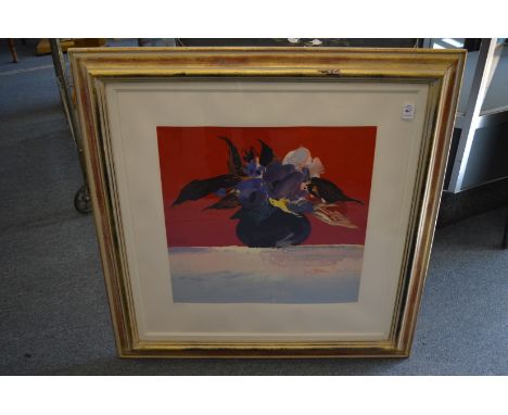 Donald Hamilton Fraser, Irises, limited edition colour print.