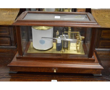 A good modern mahogany cased barometer.