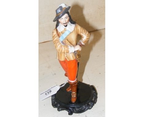 An 18cm high Royal Worcester figurine "Cavalier" modelled by G Evans - 1899