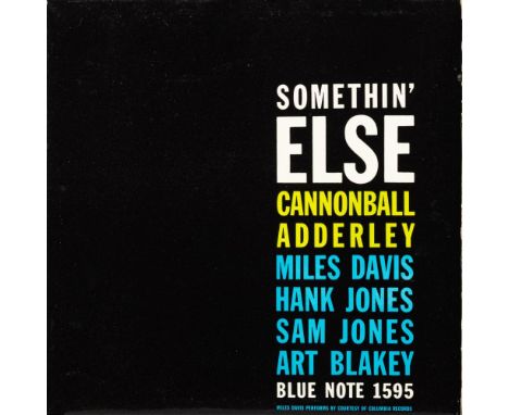 MODERN JAZZAn early issue Cannonball Adderley 12 inch LP  (Blue Note):Cannonball Adderley: Somethin' Else Blue Note BLP 1595
