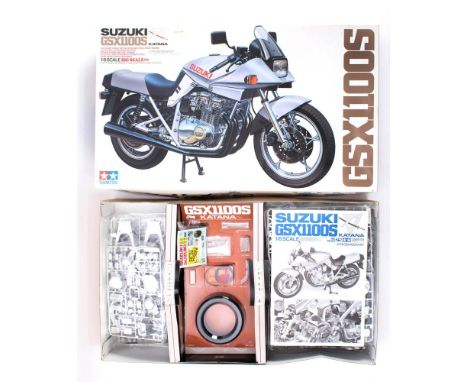 Tamiya, 1/6th scale Suzuki GS1100S Katana Motorcycle: construction kit, with sealed bags decal sheet and instruction leaflet,