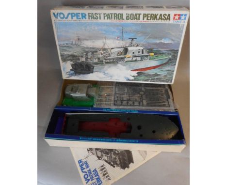 Tamiya, 1/72nd scale Vosper Fast Patrol Boat Perkasa: unchecked for missing parts or decals,  boxed.