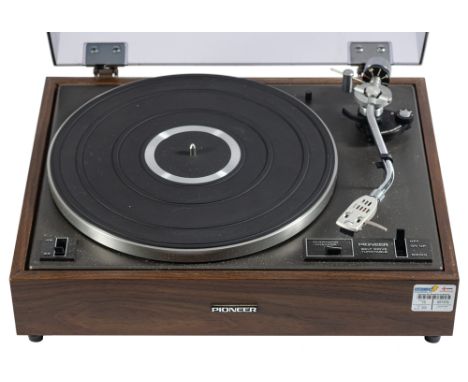 A Pioneer model PL-120-II belt drive turntable: together with a QED A240CD Signal Path Optimised Stereo Amplifier and a colle
