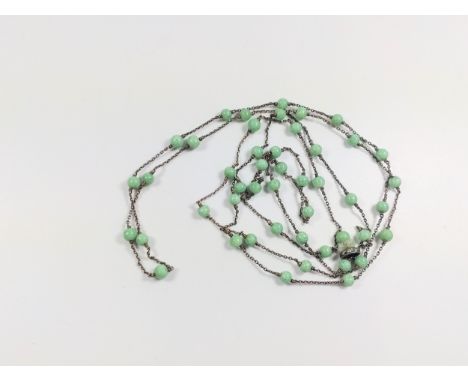 A Vintage turquoise necklace. 46cm long. 