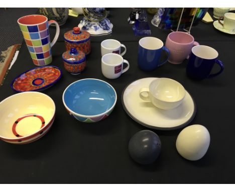 A large quantity of various ceramic ware including Denby, Jamie Oliver, Whittards.