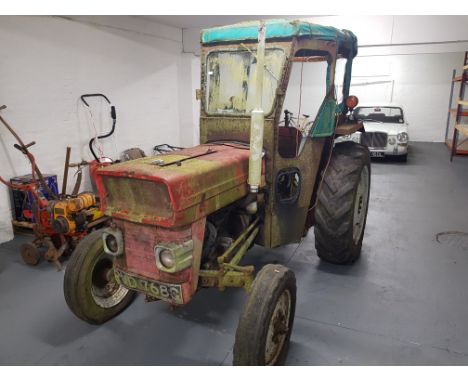 A Massey-Ferguson tractor with reg number - RWD 768G - with cast number to engine block GKN 1842 and a plate No59. Hours unkn