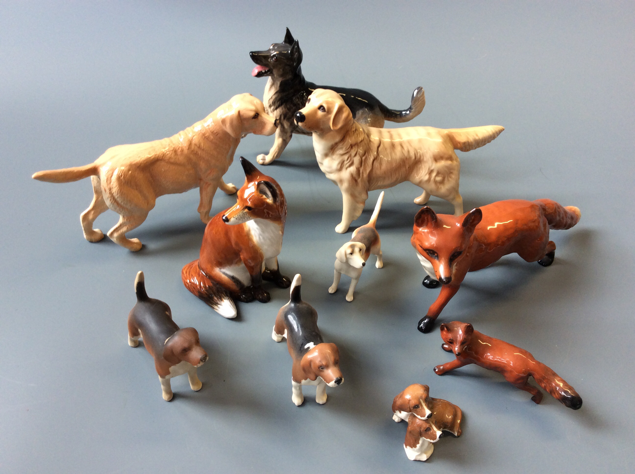 beswick foxes figurines
