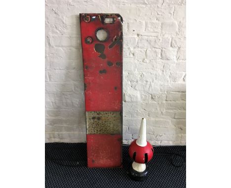 A Great Western Railway stop signal arm with finial.