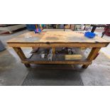 WOODEN WORK BENCH