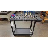 CAT 40 TOOL CART WITH CAT 40 TOOLING