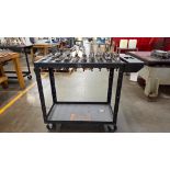CAT 40 TOOL CART WITH CAT 40 TOOLING