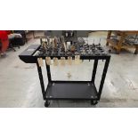 CAT 40 TOOL CART WITH CAT 40 TOOLING