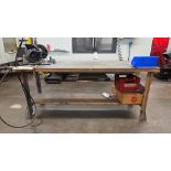 WOODEN WORK BENCH