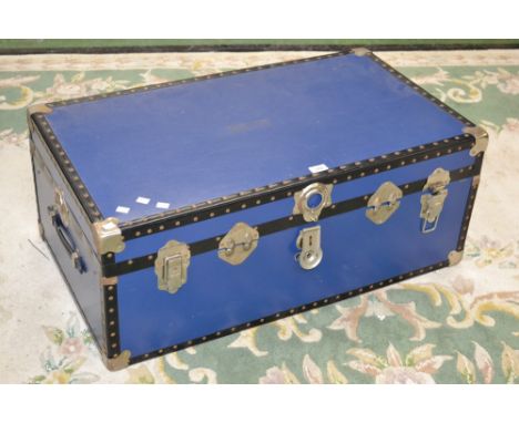 A contemporary travel trunk.
