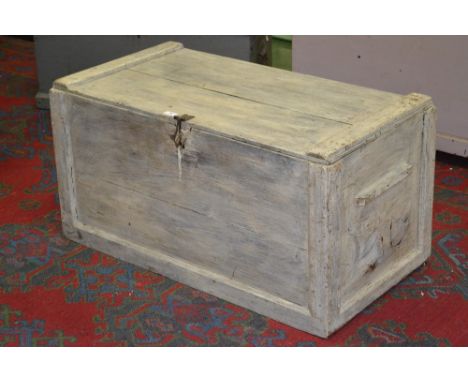 A mid 20th century hardwood tool chest 