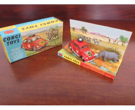 A boxed Corgi Toys Volkswagen 1200 in East African Safari tour, minor play wear, generally good 