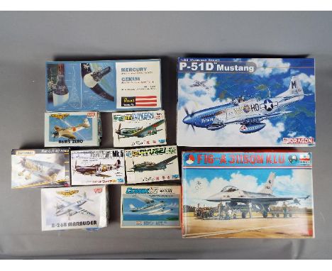 Dragon, Esci, Academy, Revell, ARII, Others  - 10 boxed plastic model kits in various scales. Lot consists of Dragon 1:32 #32