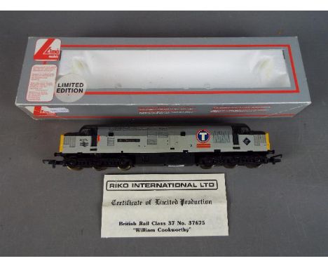 Lima - A boxed Lima #205208 Limited Edition OO gauge Class 37 diesel locomotive, Op.No.37675 'William Cookworthy' in Transrai