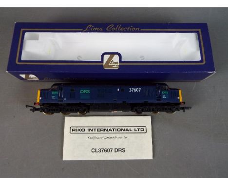 Lima - A boxed Lima #205208 Limited Edition no 116 of 750 OO gauge Class 37 diesel locomotive, Op.No.37606 in DRS livery. Mod