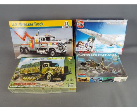 A selection of Unassembled Model Kits including Italeri, Monogram, Airfix and Zvezda - Italeri U.S. Wrecker Truck Scale 1:24 