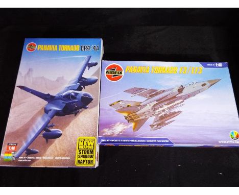 Airfix -  Two boxed 1:48 scale model kits comprising # 08105 Panavia Tornado  GR4/4A and # 09175 Panavia Tornado F3/EF3, kits