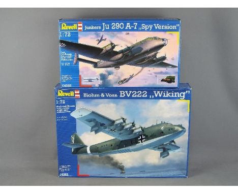 Revell -Two boxed 1:72 scale plastic model kits by Revell. Lot includes Revell #04285 Junkers Ju290 A-7 'Spy Version'; and #0