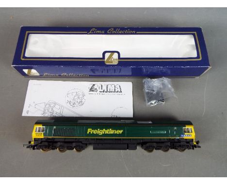 Lima - A boxed Lima #204901 OO gauge Class 66 diesel locomotive, Op.No.66506 'Crewe Regeneration' in Freightliner livery. Mod