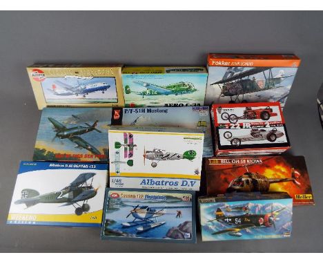 Eduard, Hasegawa, Revell Hobby Craft, others - 11 boxed plastic model kits in various scales. Lot includes Eduard #8131 1:48 