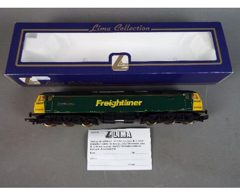 Lima - A boxed Lima #204689 OO gauge Class 57 diesel locomotive, Op.No.57012 'Freightliner Envoy' in Freightliner livery. Mod