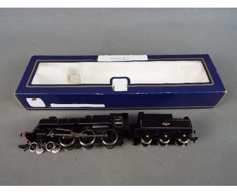 Bachmann - A boxed Bachmann OO gauge #31-103 Class Standard 4 4-6-0 steam locomotive and tender Op.No.75016 in BR black liver
