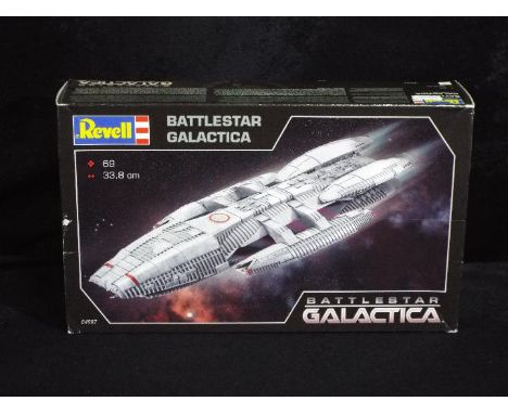 Revell - A boxed Revell 'Battlestar Galactica' plastic model kit of 'Battlestar Galactica'. The model is factory sealed in a 