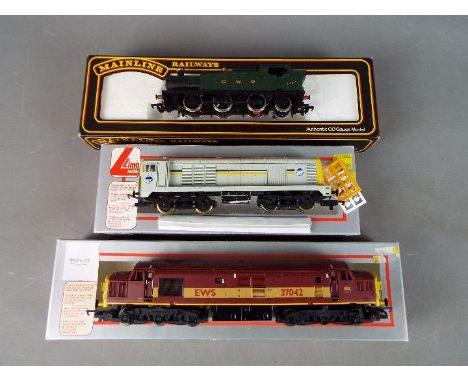 Hornby, Lima, Mainline - Three boxed OO gauge locomotives. Lot consists of Mainline #37038 Class 6600 0-6-0 Tank Engine Op.No