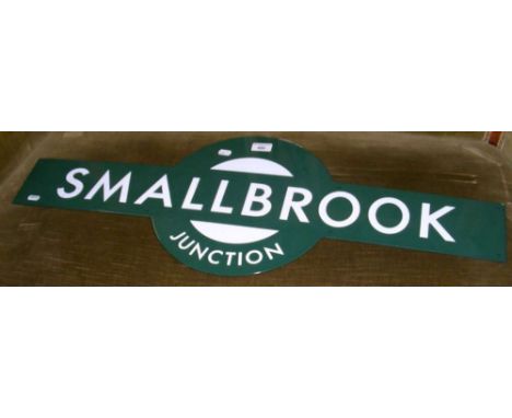 An enamel "Smallbrook Junction" totem - 92cm