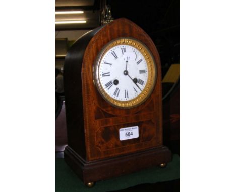 Antique Lancet mantel clock - 28cm high