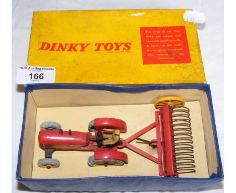 Boxed Dinky Toys No.310 Farm Tractor & Hay Rake